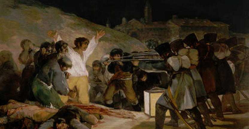 <em>El tres de mayo en Madrid o "Los fusilamientos"</em>, Francisco de Goya y Lucientes, comentada por Pablo Serrano