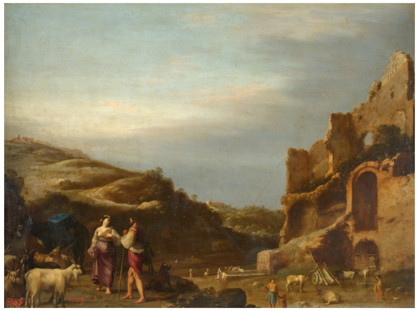 Landscape with Shepherds near Roman Ruins
