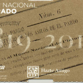 Billete de entrada al Museo del Prado en 2019