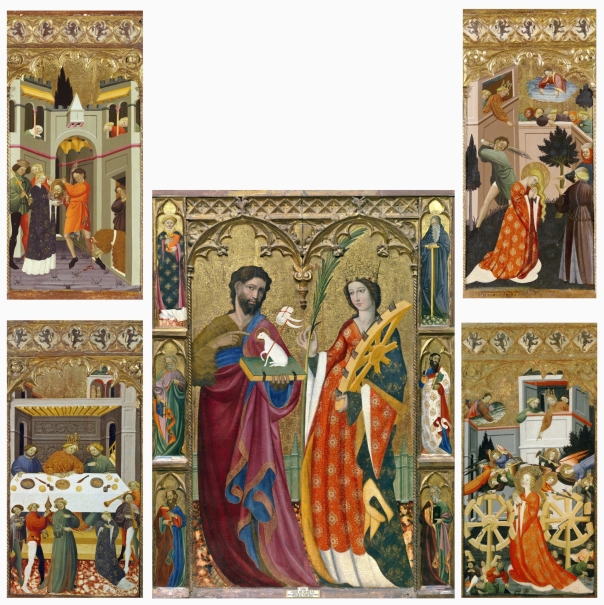 Imagen de la obra: "Retablo de San Juan Bautista y Santa Catalina"