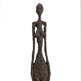 Invitación para la inauguración de la exposición "Alberto Giacometti en el Museo del Prado"
