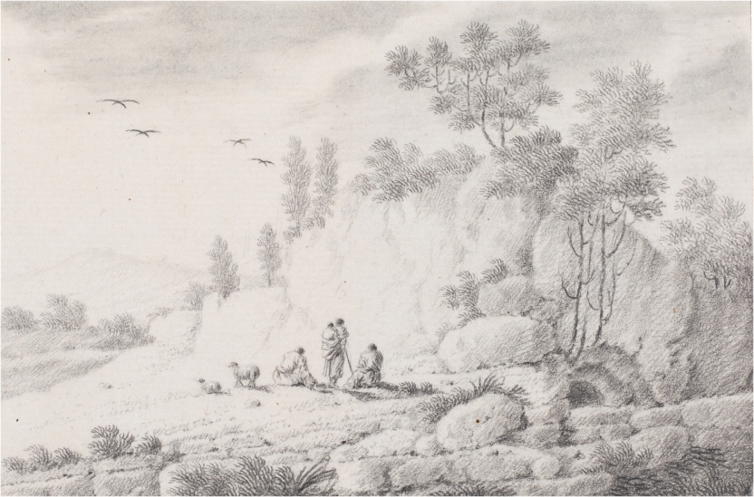 Image of the artwork: "Landscape with Shepherds"