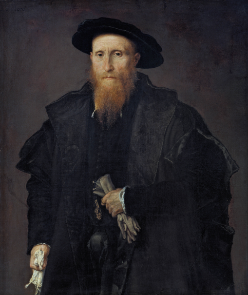 Portrait of an Elderly Gentleman with Gloves (liberale da Pinedel)