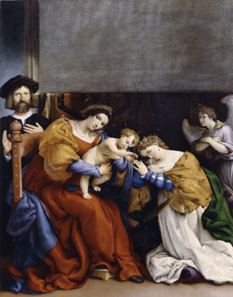 Mystic Marriage of Saint Catherines with donor Nicolò Bonghi