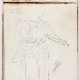 Estudio de vestimenta de dama medieval