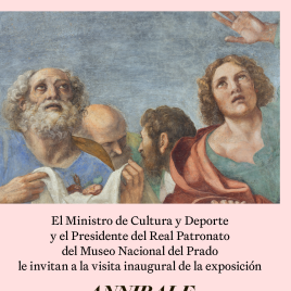 Invitación a la visita inaugural de la exposición "ANNIBALE CARRACCI Los frescos de la Capilla Herrera"
