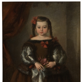 Retrato de una niña a la moda del siglo XVII
