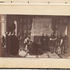 Carlos V recibe en Yuste la visita de San Francisco de Borja