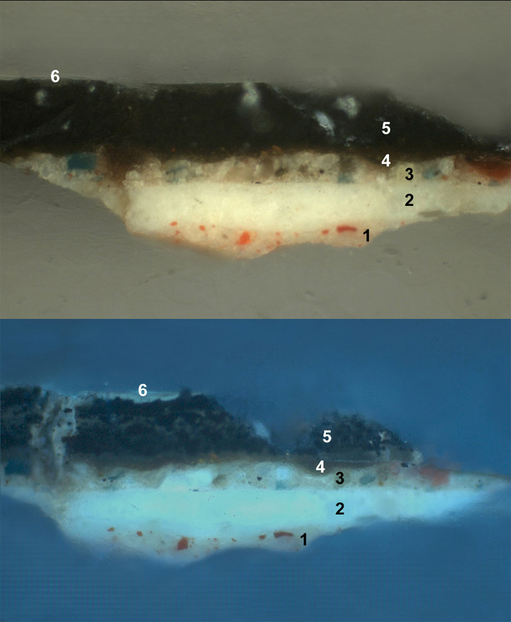 Fig.2: Stratigraphic sample of La Gioconda (copy)