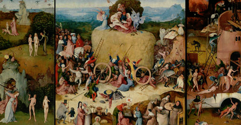 <em>Tríptico del carro de heno</em>, El Bosco, comentada por Peridis (José María Pérez González)