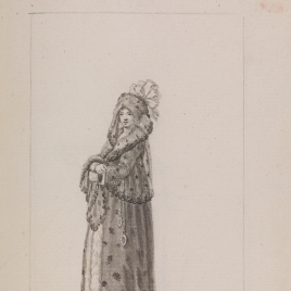 Señora con citoyen de seda guarnecido de martas, de Madrid