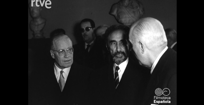 El emperador de Etiopía visita el Museo del Prado