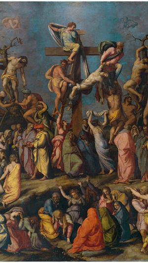 “El Descendimiento” Alessandro Allori, hacia 1550