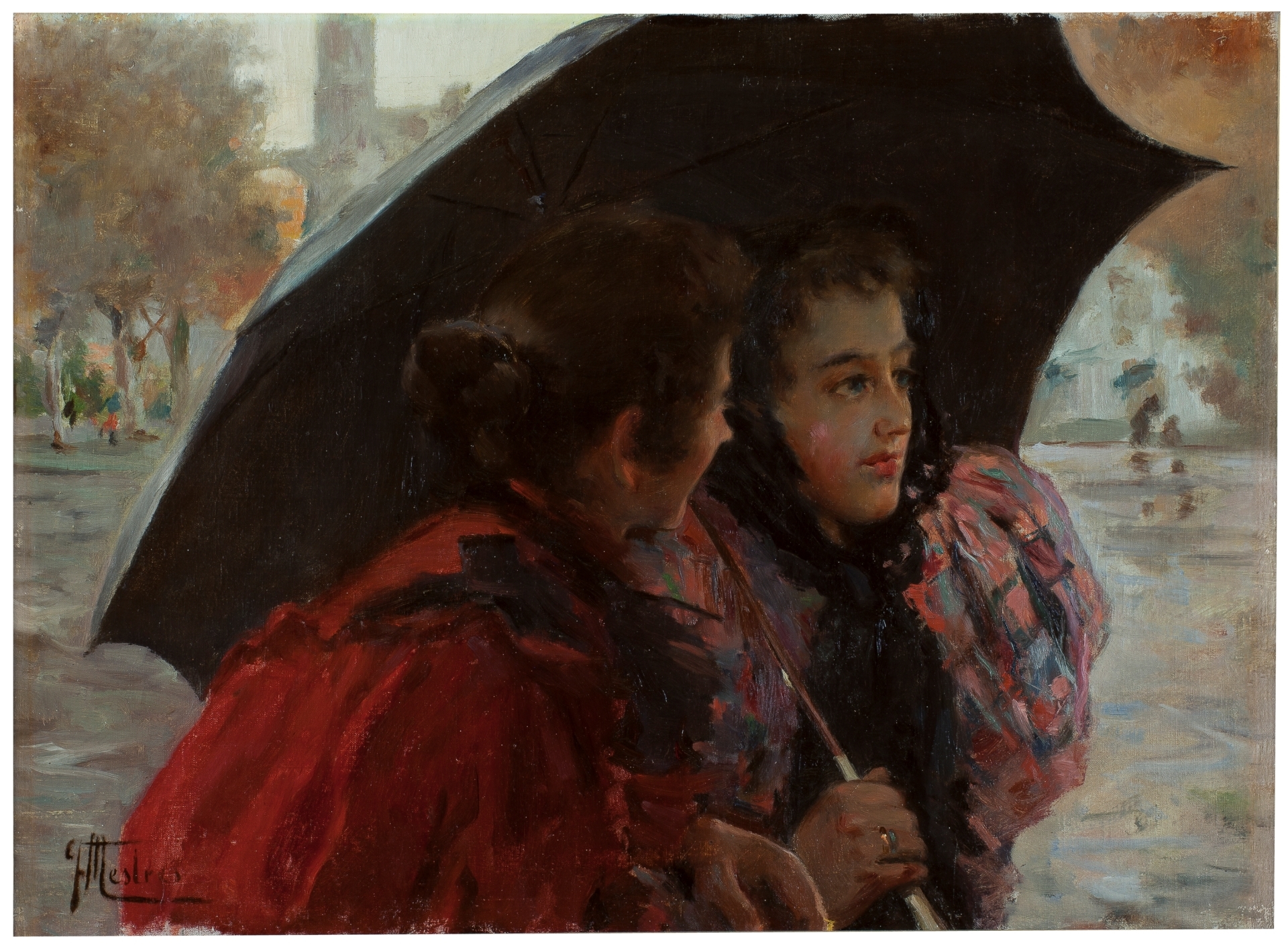 Confidencias el paraguas - - Museo Nacional del Prado