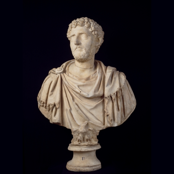 Imagen de la obra: "Retrato de un romano sobre un busto antiguo con paludamento"