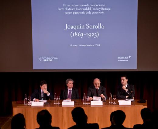 Bancaja suscribe un convenio de colaboración con el Museo del Prado para el patrocinio de la gran antológica dedicada a Sorolla que tendrá lugar en el Museo el próximo verano