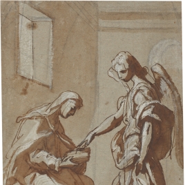Aparición de un ángel a una monja en su celda