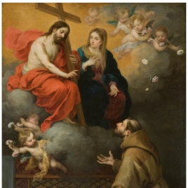 Visión de san Francisco en la Porciúncula