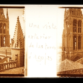 Vista exterior de la Catedral de Burgos, desde el crucero
