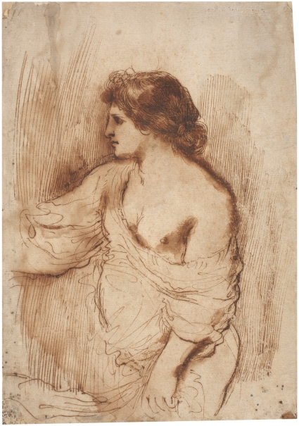 Imagen de la obra: "Estudio de media figura femenina"