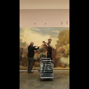 La restauración de la obra "La era" o "El verano" (1786) de Goya