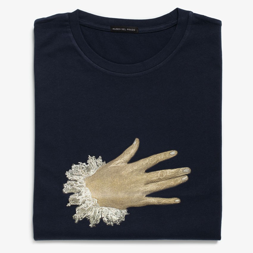 Camiseta "El caballero de la mano en el pecho" (azul marino)