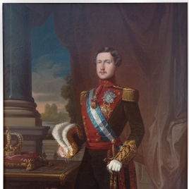 El rey Francisco de Asís, con uniforme de capitán general