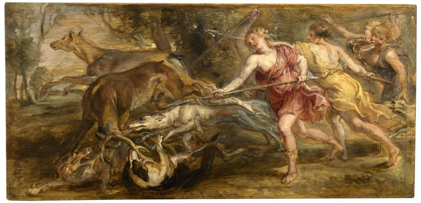 Imagen de la obra: "Diana y sus ninfas cazando"
