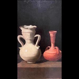 “Bodegón con cacharros” (hacia 1650) de Zurbarán