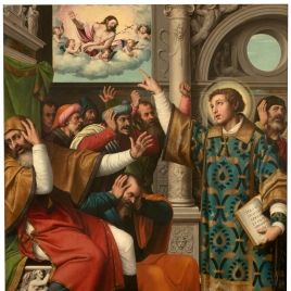 Saint Stephen accused of Blasphemy