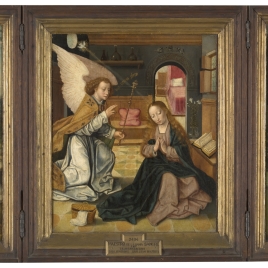 La Anunciación, san Jerónimo y san Juan Bautista