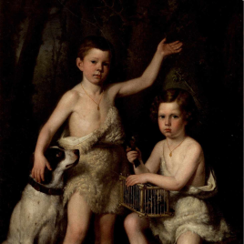 Invitación para una visita a la exposición "La infancia descubierta. Retratos de niños en el Romanticismo español"