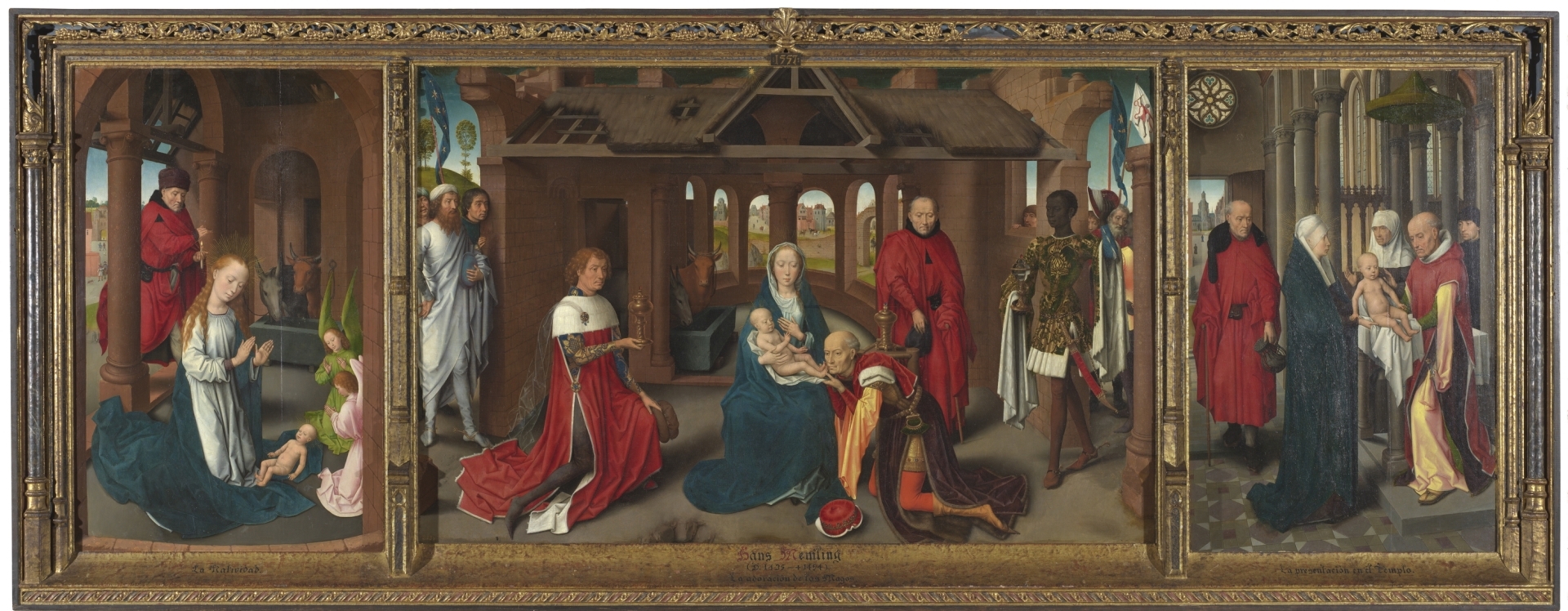 Tríptico de la Adoración de los Magos [Memling]