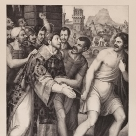 Saint Stephen is led to Martyrdom