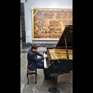 Javier Perianes al piano en el Museo del Prado