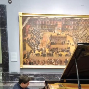 Javier Perianes al piano en el Museo del Prado
