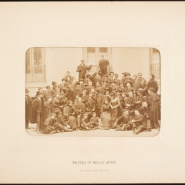 Luis de Madrazo y sus alumnos del curso 1887-1888