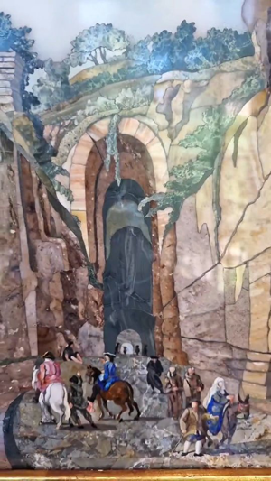 “La gruta de Posillipo en Nápoles”, piedras duras u ornamentales (entre 1766 y 1800)