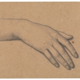 Estudio de mano derecha (Mater Salvatoris. Serie Capilla de las Letanías de la Iglesia de Notre Dame de Lorette, París)