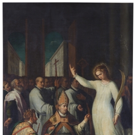 Aparición de santa Leocadia a san Ildefonso