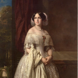 Invitación para una visita a la exposición "Donación de Alicia Koplowitz. Josefa del Águila Ceballos, luego marquesa de Espeja, Federico de Madrazo y Kuntz"