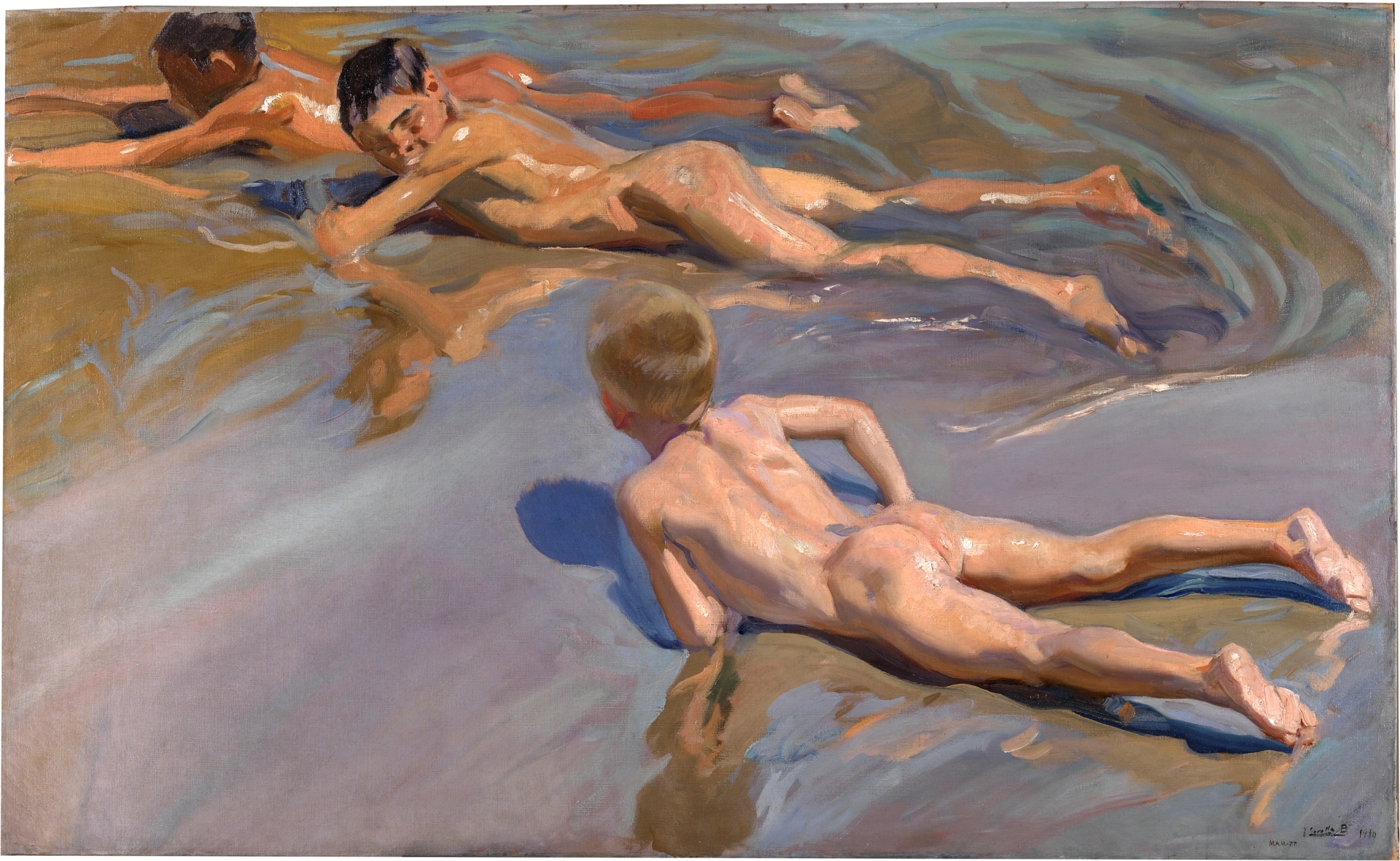 Chicos en la playa [Sorolla]