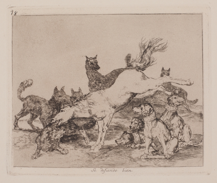 Image of the artwork: "He defends himself well"