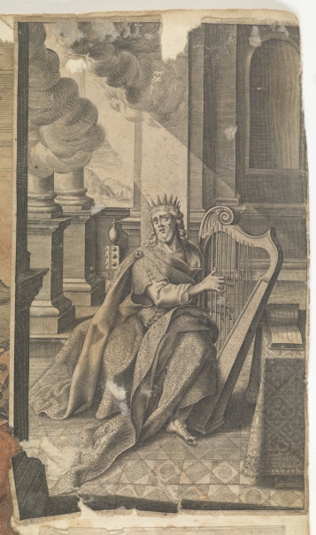 Imagen de la obra: "El rey David tocando el arpa"