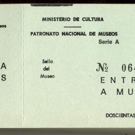 Taco de billetes de entrada al Museo [1981-1984]