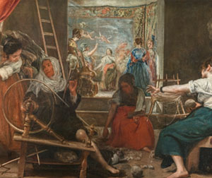 Las hilanderas o la fábula de Aracne, Velázquez