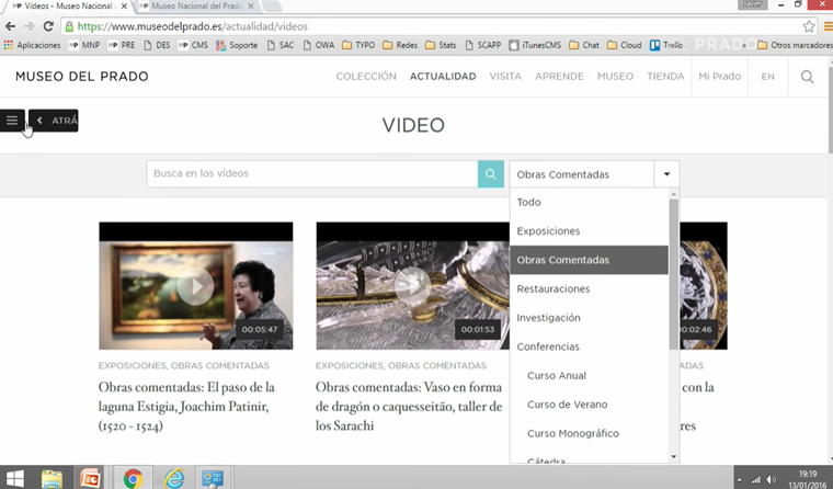Una nueva experiencia: el website del Museo del Prado.