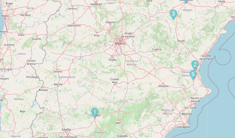 Mapa interactivo: Bartolomé Bermejo. Un pintor nómada