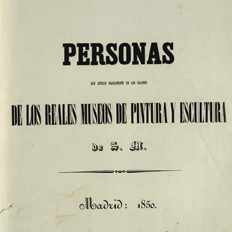 1848-1850 Libro de Visitas y Copistas - Museo Nacional del Prado