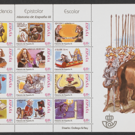 Serie de sellos Correspondencia epistolar escolar